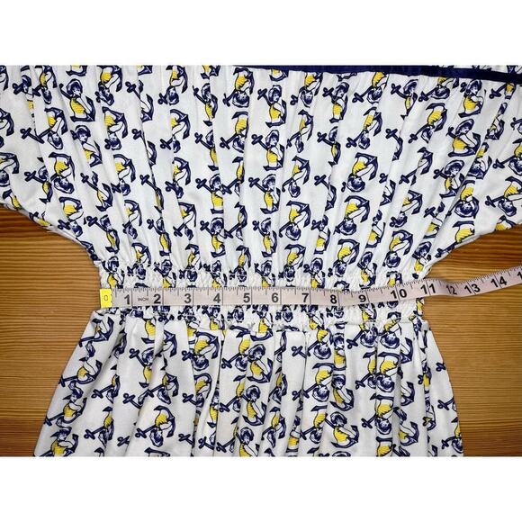 Betsey Johnson Vintage Sailor Anchor Print Boatneck Dress Size P (XS) - Picture 10 of 11